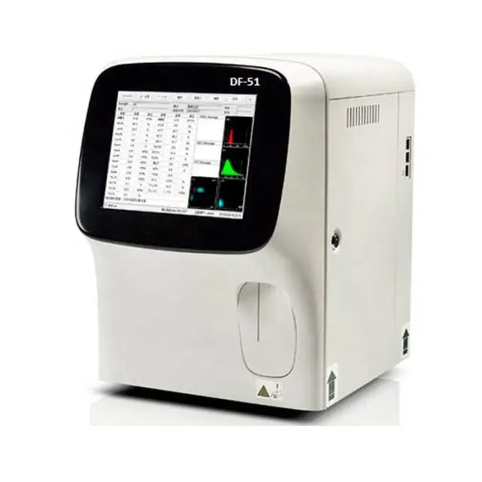 Mini Automatic Blood Cell Counter 5-Part human Blood Testing Hemogram Hematology Analyzer Machine