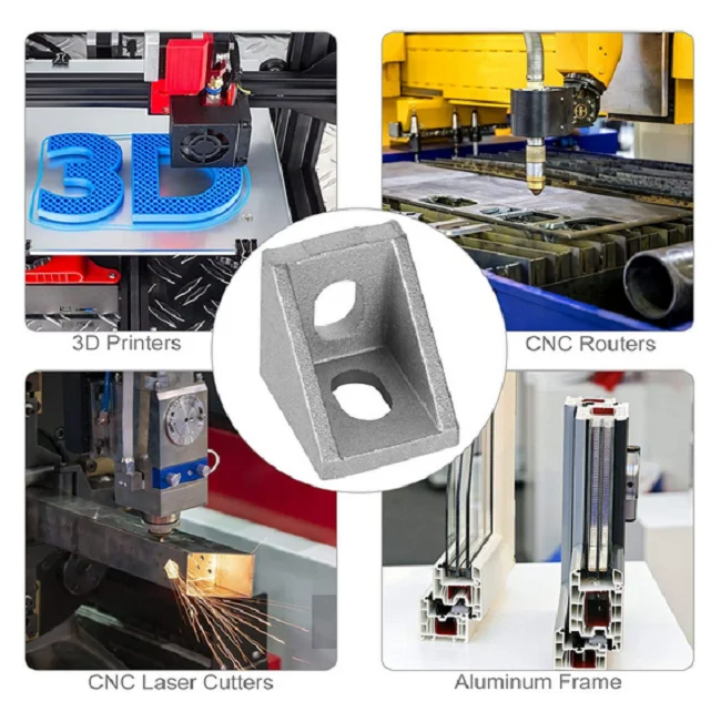 LEITE Factory Direct Price Aluminium Doors And Windows Accessories OEM Bracket Corner Joint High Quality Corner Connector