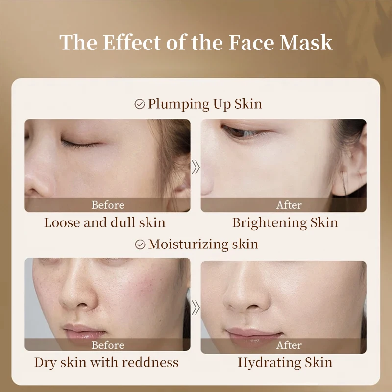 TWG Private Label Black Tea Yeast Face Mask Beauty Nourishing Facial Mask Brightening Skin Care Face  Mask
