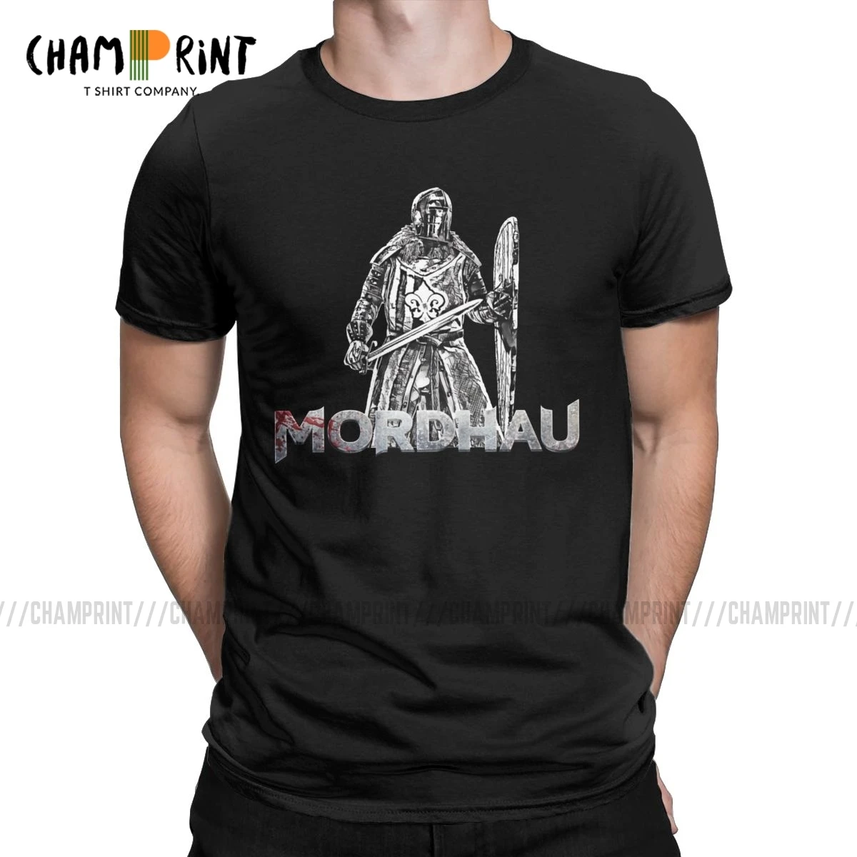 
Men Copia De Mordhau T Shirt Medieval Knight Fight Game 100% Cotton Tops Casual Short Sleeve O Neck Tees Plus Size T-Shirt 