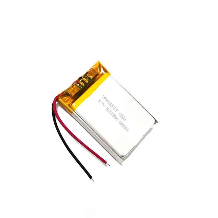Custom 602535 Lipo 3.7V 500Mah Polymer Lithium Ion Battery
