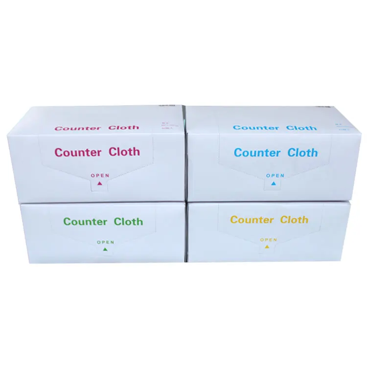 OEM brand spunlace nonwoven fabric counter cloth for household kitchen cleaning