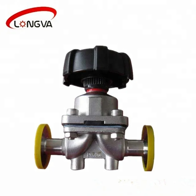 sanitary stainless steel clamped type diaphragm valve