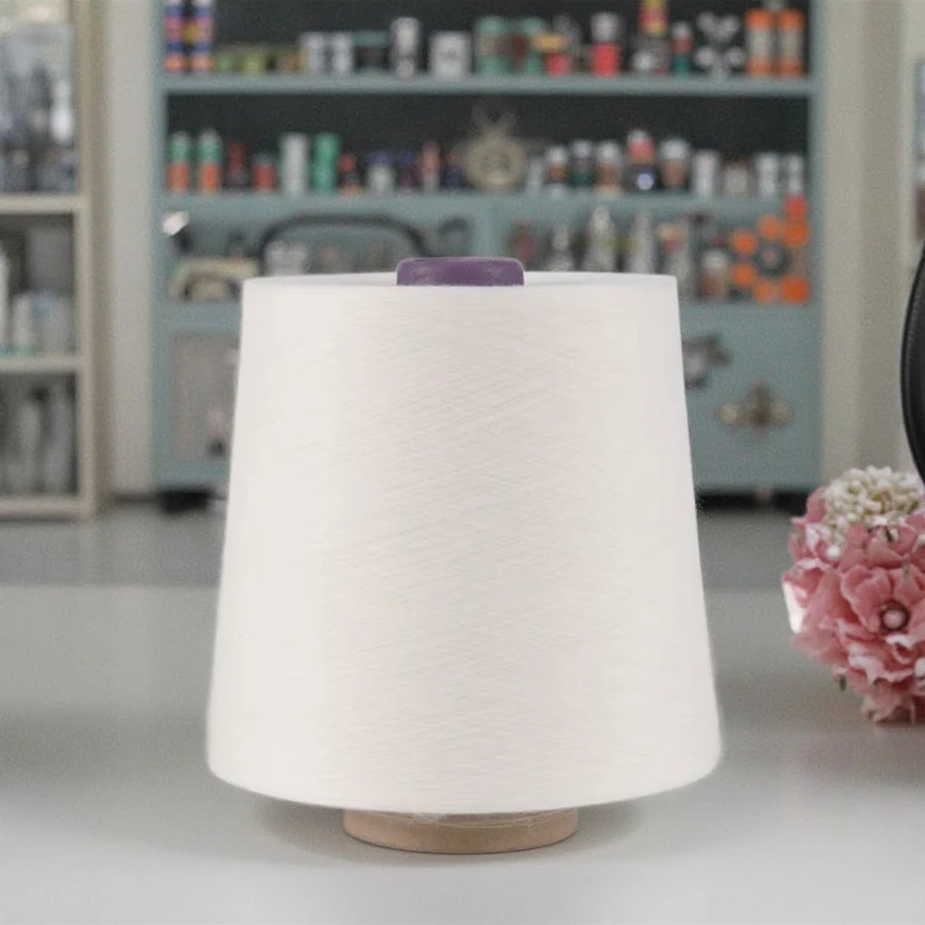 100% Pure Cotton Knitting Blended Yarn Recycled Open End 10/1s 12/1s 20/1s Dyed Filament Pattern for Sewing Socks Fabric