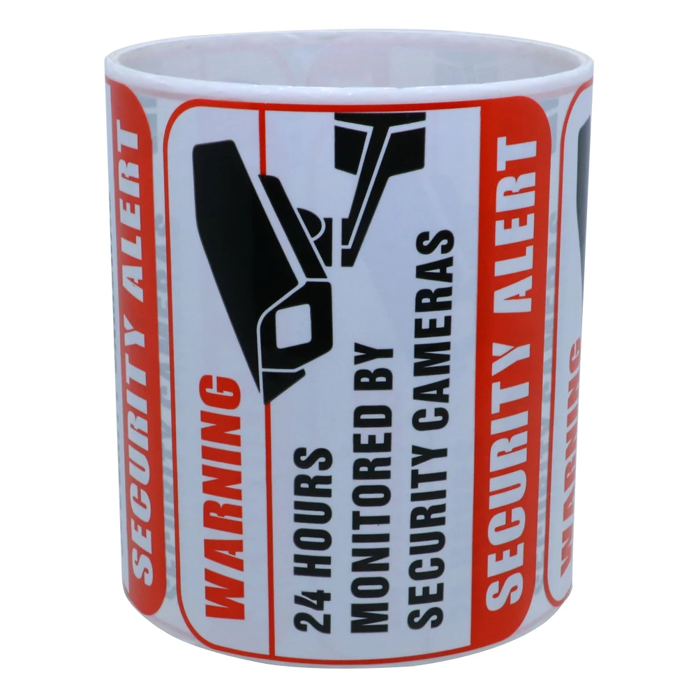 Security Cameras Commercial & Home Security Signs, Surveillance Video Warning! Deterrence Decals Surveillance Camera Sticker