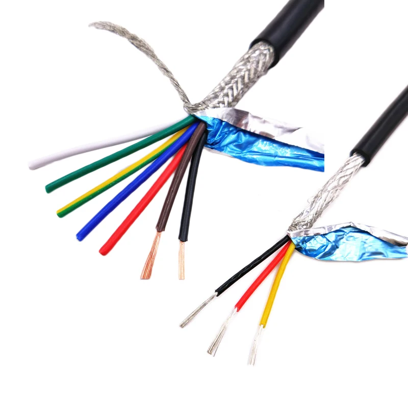 22AWG/20AWG 18AWG 2-16 жильный экранированный кабель 1 метр Чистая медь RVVP управления UL2547 сигнальный провод