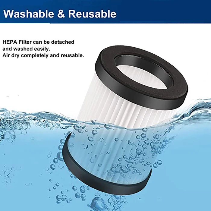 Washable HEPA Cartridge Filter Replacement Compatible with Milwaukee 49-90-0160 0882-20 M18 Vacuum Cleaner