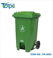 Gray Green Blue Large Big Sanitation Segregated Bin Plastic Dustbin for Park