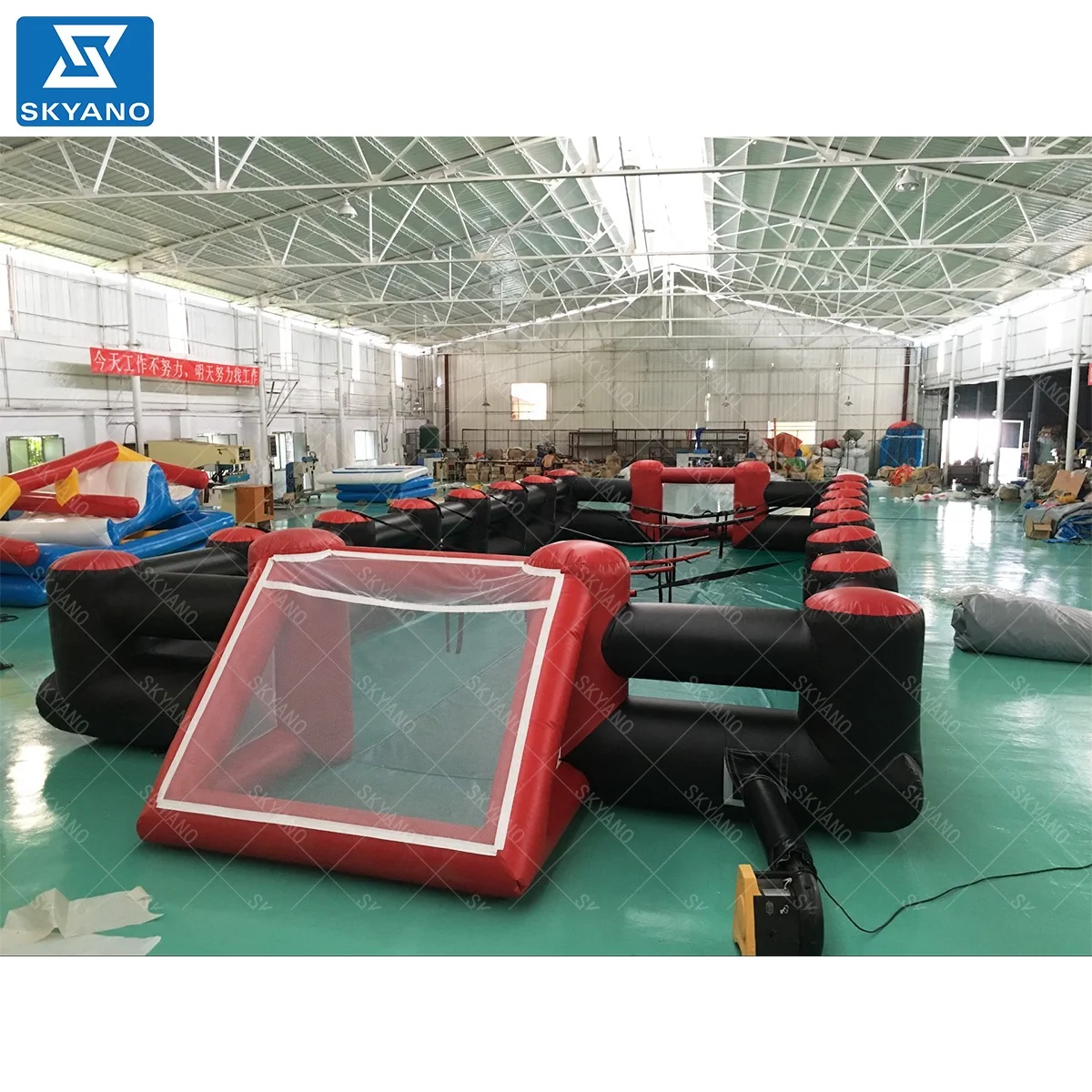 Inflatable human table football game human body rocker football inflatable human soccer table games for sale