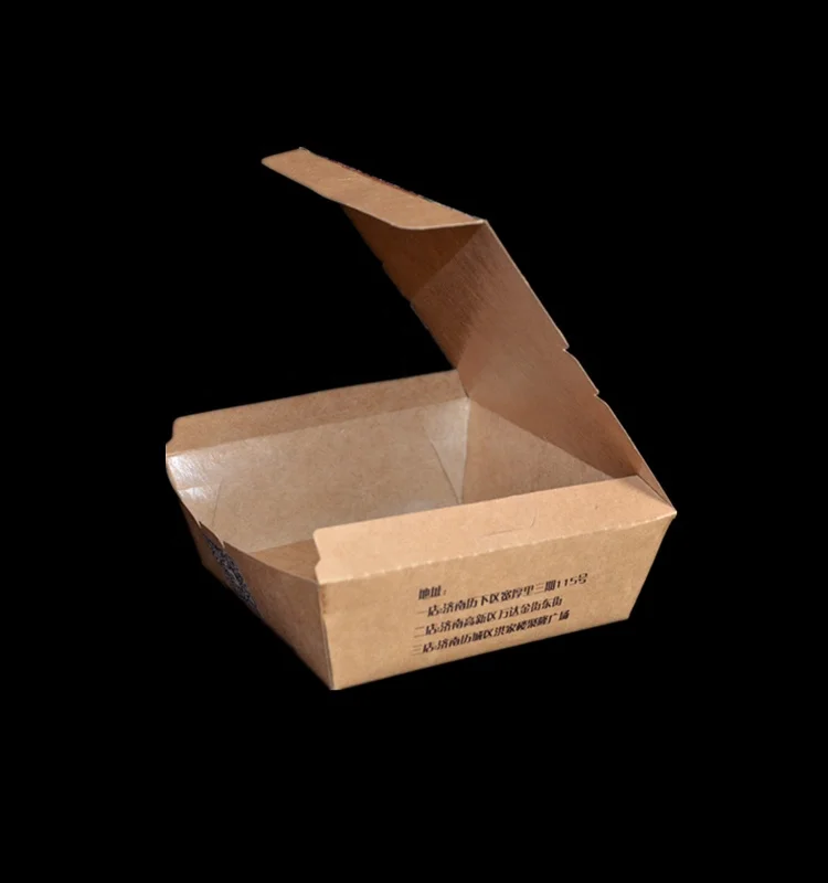 Customized Size logo Disposable Food Packaging Fried Chicken Box Take Away lunch box