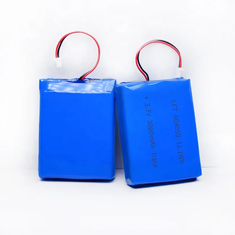 China Manufacturer Lifepo4 cell Li-ion Polymer Battery 604050 3000mah 3.7V for portable power source