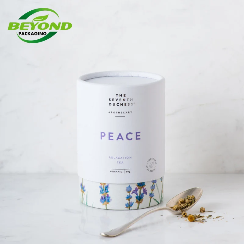 Cheapest Food Grade Recycled Cardboard Cylinder Loose Leaf Tea kraft Paperboard Tube Packaging Cylinder Paper Tube For Tea