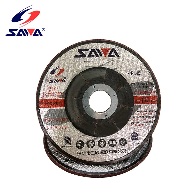 T42 125x3x22mm Fiber carbon steel cutting disc grinding wheel for aluminum