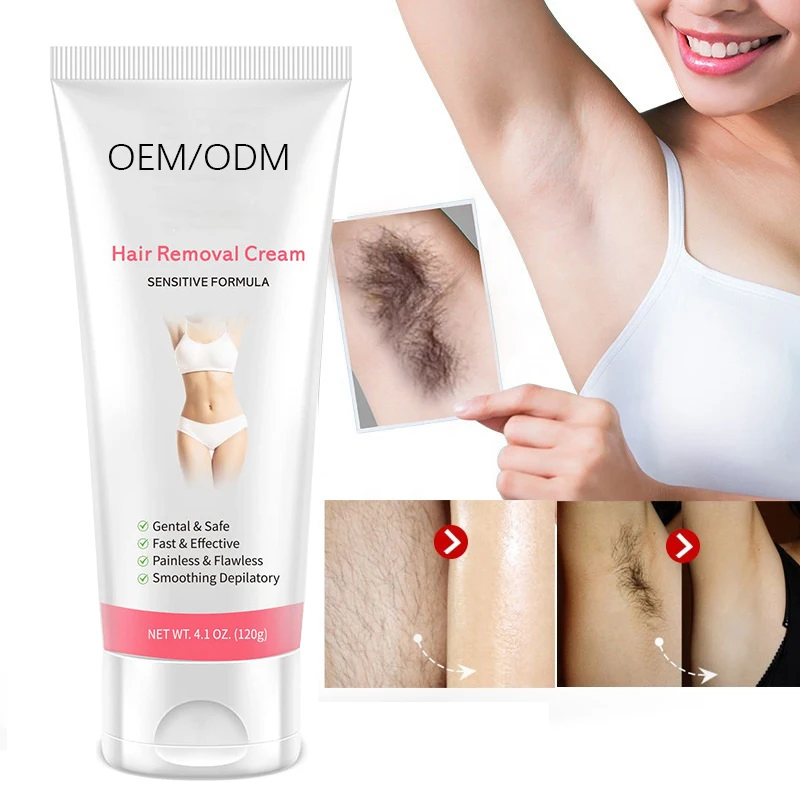 Best Private Label Unique Body Face Virgin Pubic Organic Instant 5 minutes Hair Removal Depilatory Cream For Men And Women