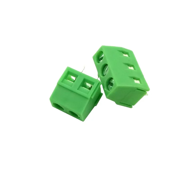 5.0mm 5.08mm screw type PCB terminal 127 replace Phoenix green wire terminal block connector