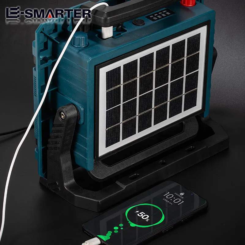 Charging Floodlights Outdoor Camping Portable Ultra Bright Emergency Car 100W 150W 200W 300W 400W 500W 600W Led Solar Work Light