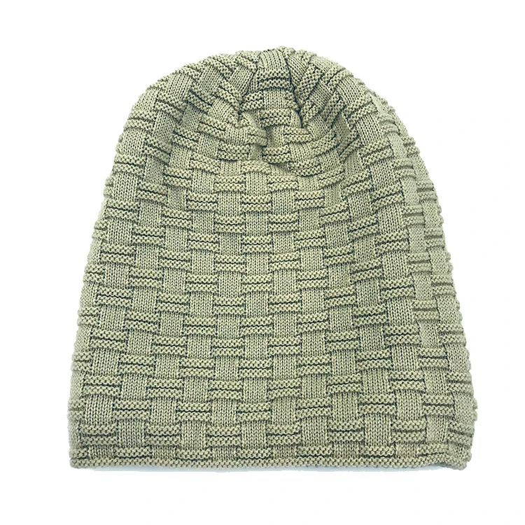 Уличная Вязаная Шапка-бини в рубчик для бега на зиму, оптовая продажа, Зимняя Вязаная Шапка-бини с акриловыми манжетами