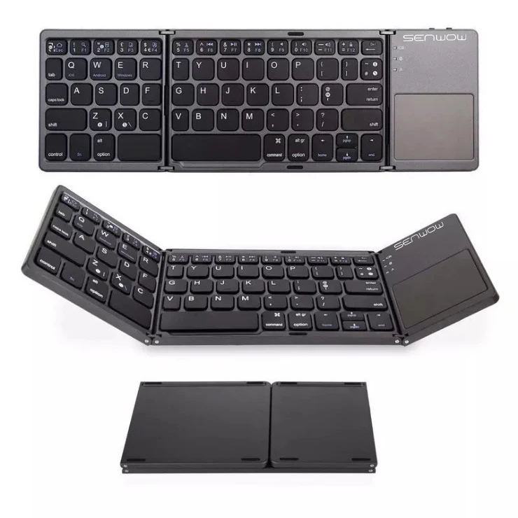 SENWOW Folding 2.4G Wireless Keyboard and Mouse Touchpad Remote Control