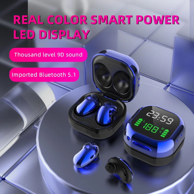  Новинка tws led дисплей шум s6 plus audifonos 5 1 беспроводные вкладыши Цвет true