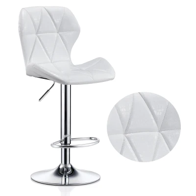 bar swivel chrome base lift chair modern swivel adjustable armless barstools