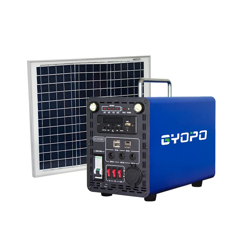 GYOPO Portable Solar Generator Fast Charging Home 300W 500W DC AC Lithium Battery Energy Outdoor Lifepo4 Mini Power Station