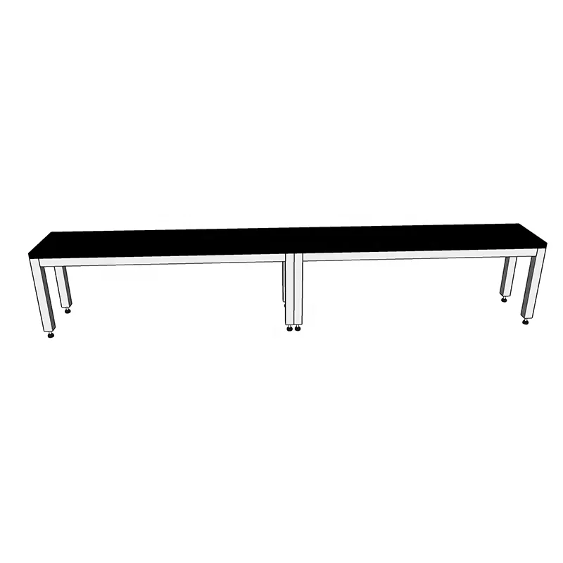 Long Bench Simple Locker Wood Bench Seat with Steel Legs