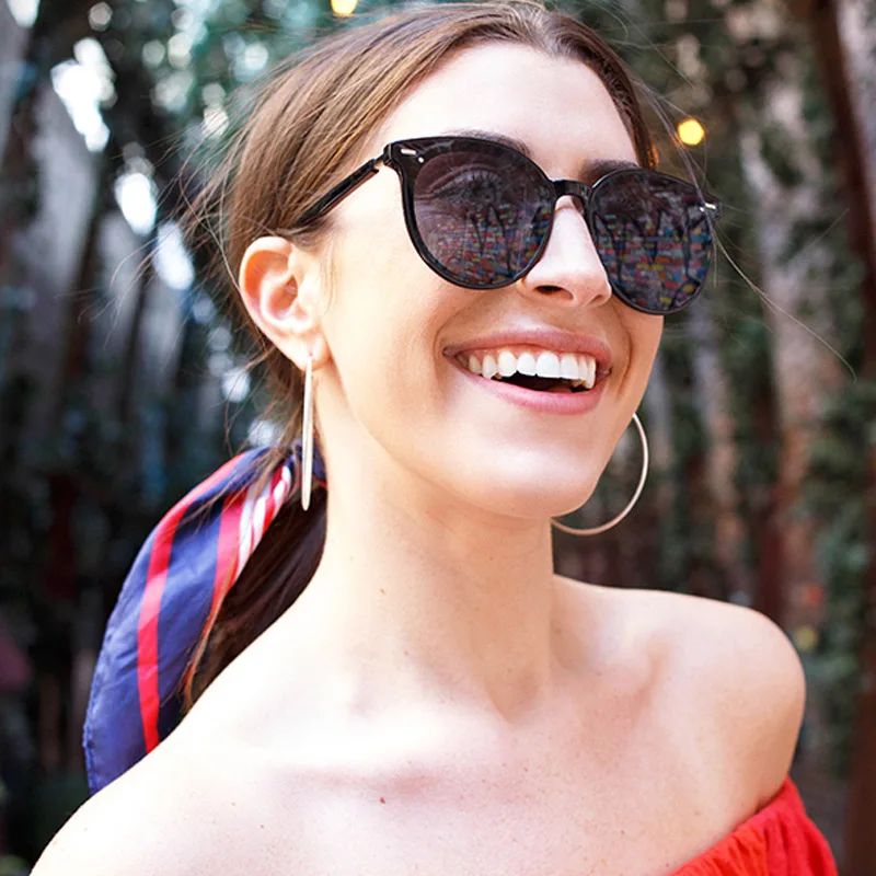 2021 Hot sale GM classic oversized sun glasses with studs wholesale women men brand authentic new design trendy black sunglasses