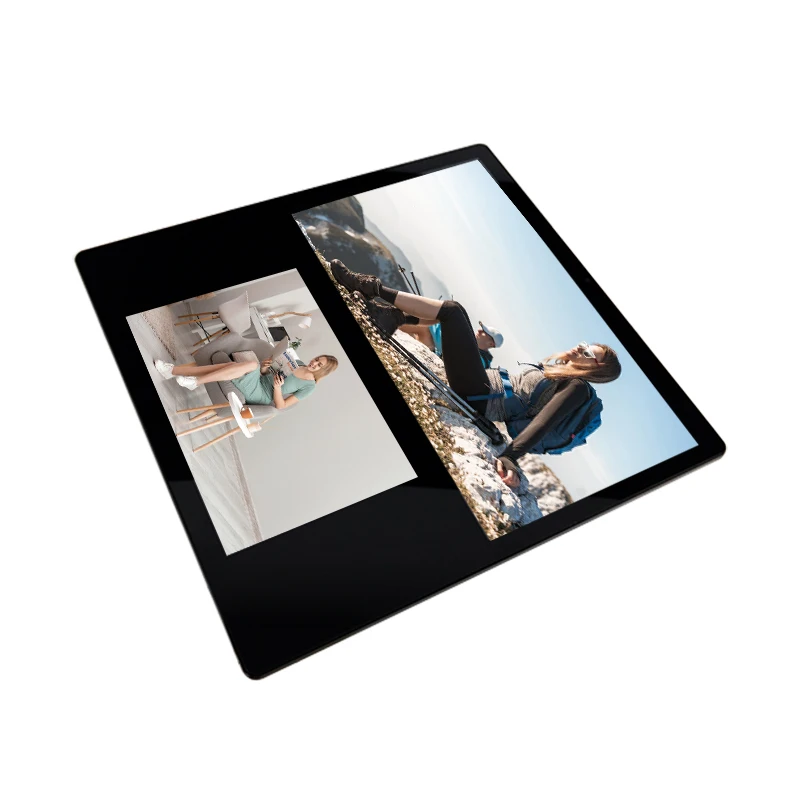 Factory Price Up and down split touch screen Digital Signage Android 11 Tablet PC for advertising