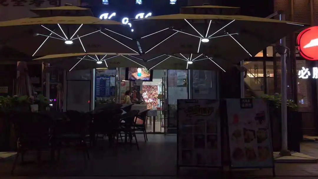 9ft Umbrella Outdoor Patio with LED