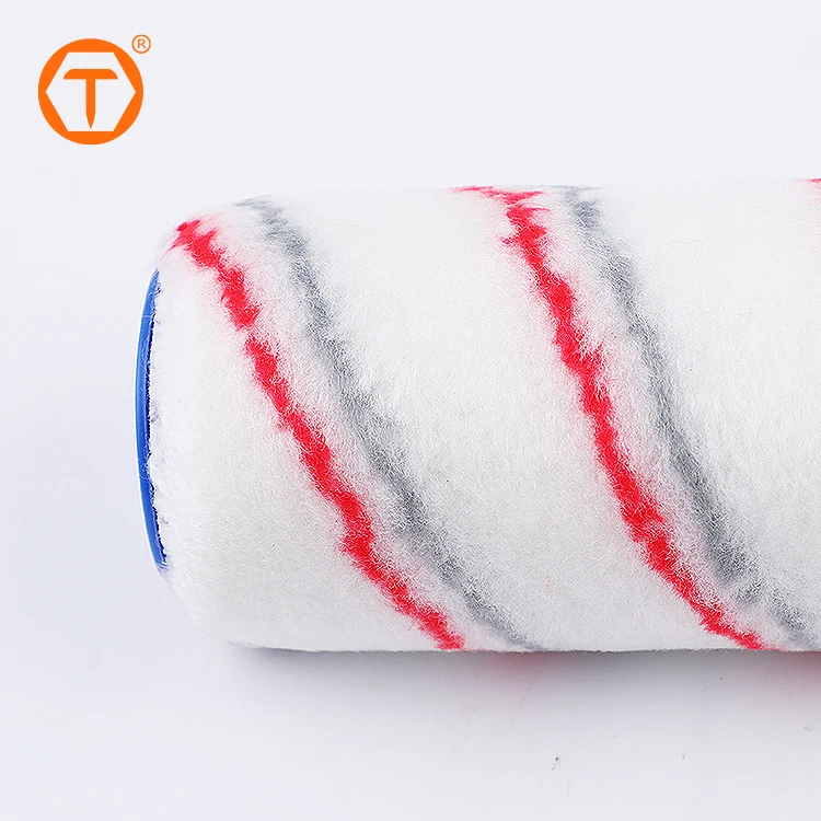 factories hot selling 9 inch  fabric foam rollers paint brush for wall painting tools