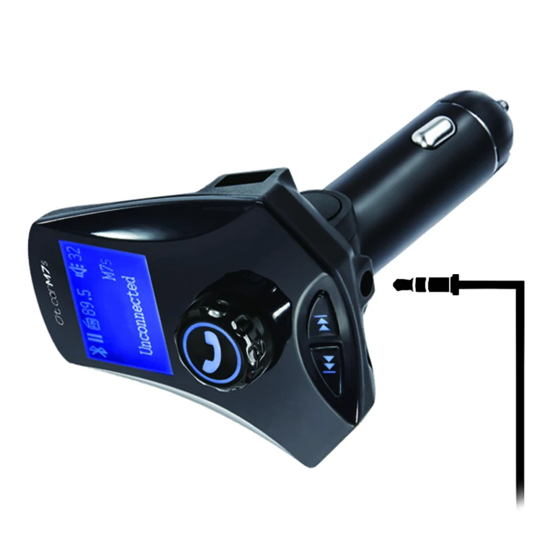 Dropshipping M7S FM Transmitter BT Car Kit Wireless MP3 Player Handsfree with LCD Display USB TF Car Charger