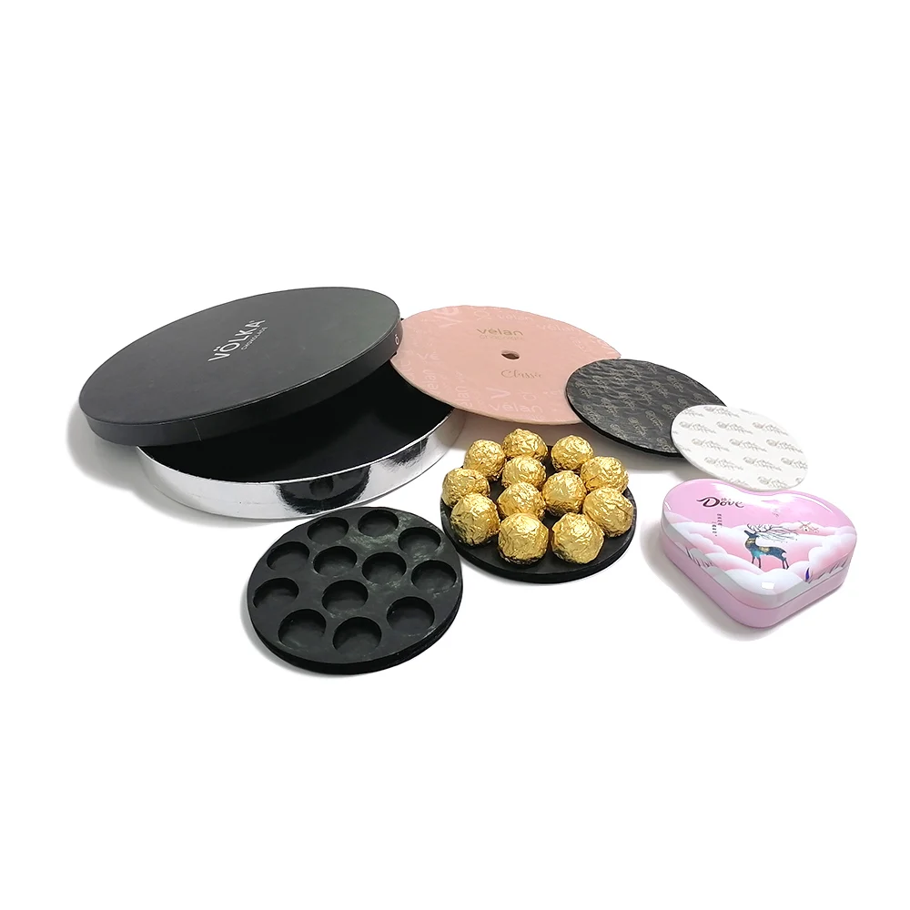 High Quality Customized New Products round paper cushion pad 3ply or 5ply chocolate paper pads cookie pad paper