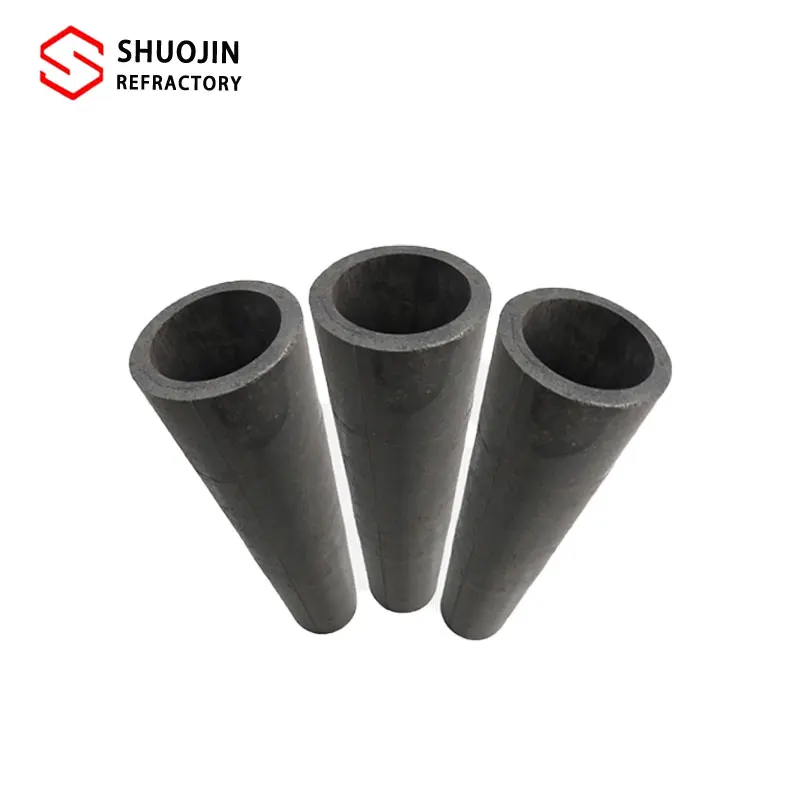 Customized High Purity Ceramic Sic Tube Durable High Temperature Refractory Brick Durable Service-Punctured Moulding Welding