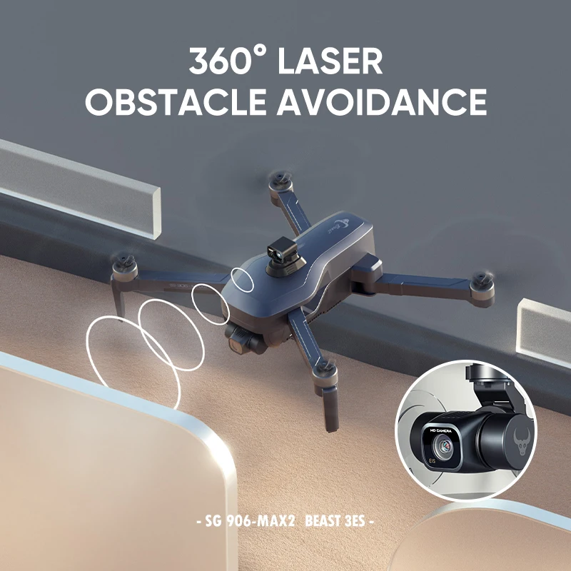 Лидер продаж, Дрон Beast 3E SG906 MAX2 gps 4k HD fly 3000 м 35 мин для предотвращения препятствий, Дрон fpv