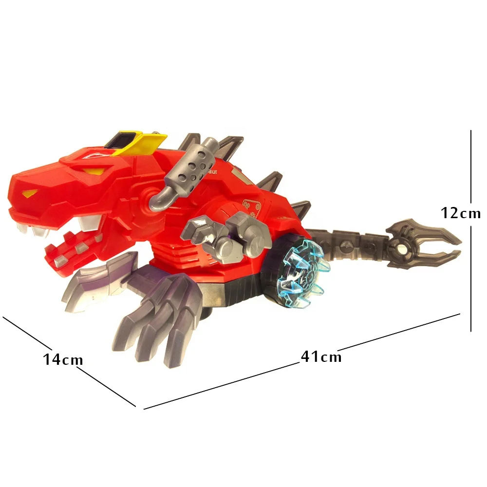 Wholesale new kids small moving battery operated electric spray dinosaur toy with sound and light