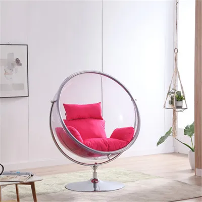 2021 Hot sell luxury Popular Hanging  chairs swing egg Globe Golden Bubble acrylic Chair outdoor hotel living room garden chaise