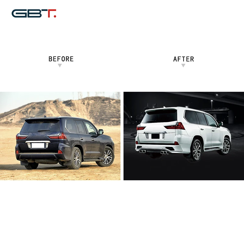 GBT 2016 LX570 Car Parts And Accessories Facelift Body Kit For 2016 Lexus LX570 Upgrade M Model Bumper Lip