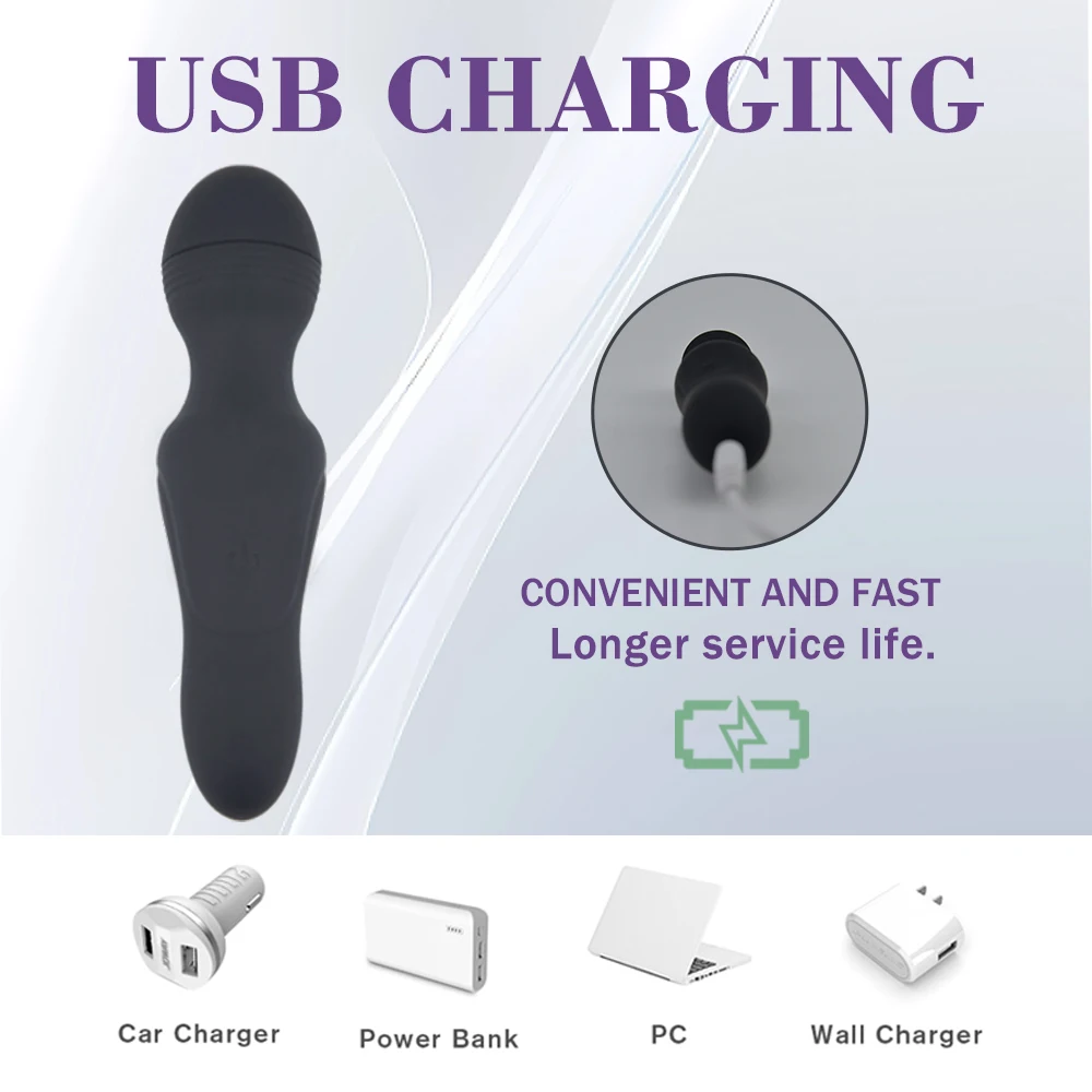 Strong motor vibrating head stimulates sensitive parts mini size portable G spot vibrator sex toys for woman