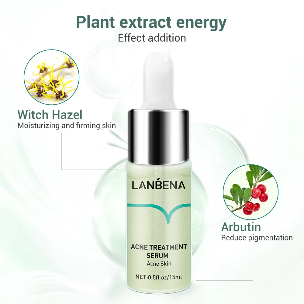 LANBENA травяная Сыворотка для лица против акне Niacinamide крем прыщей чувствительной кожи