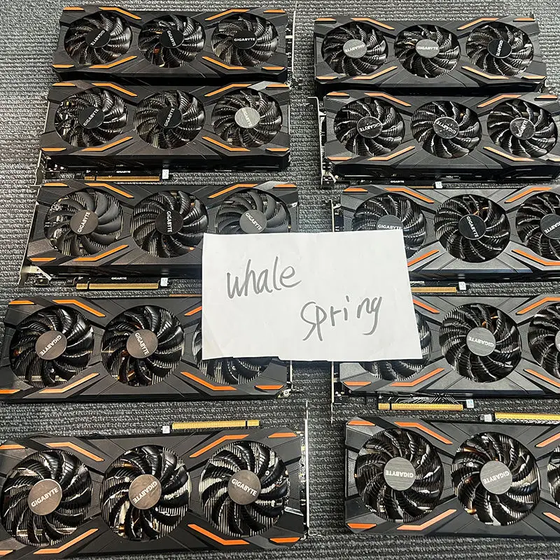 Gi-gabyte 3X видеокарта P104-100 8 ГБ 256 бит для настольных установок Gpu карта P104100 б/у