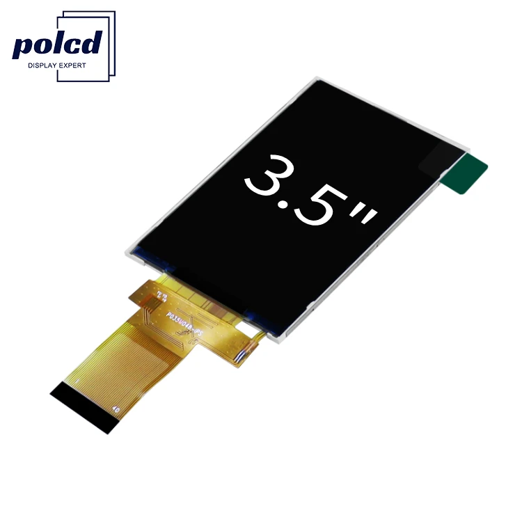 Polcd 3.5 Inch TFT LCM Small Size 350cd/m2 Luminance Portable Touch Screen Lcd Modules