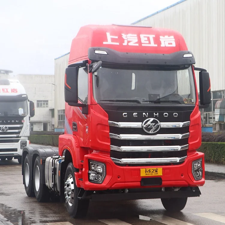 Quick delivery of SAIC Hongyan JieTiger heavy truck HG 6X4 tractor   2ton  Cummins M10 engine