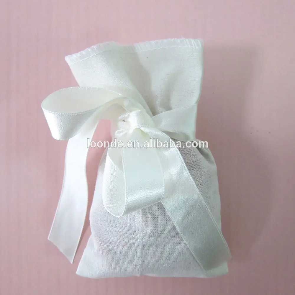 Fashion Cotton Drawstring Shopping Eco Reusable Folding Grocery Cloth Underwear Pouch Case Travel Home Storage Bag