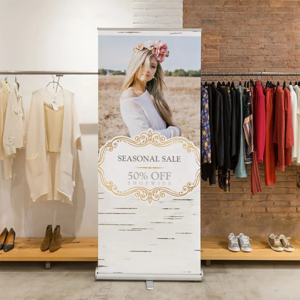 broad base scrolling roll up banner 80x200 cm printing guangzhou