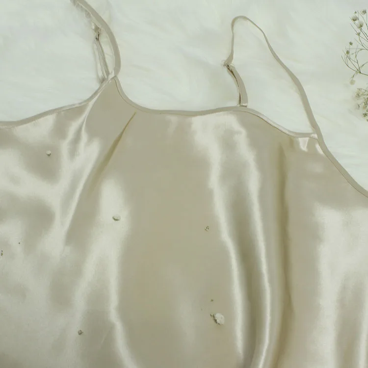 Custom 100% Silk 22mm Girls Sleepwears Pyjamas Women Sleepskirt