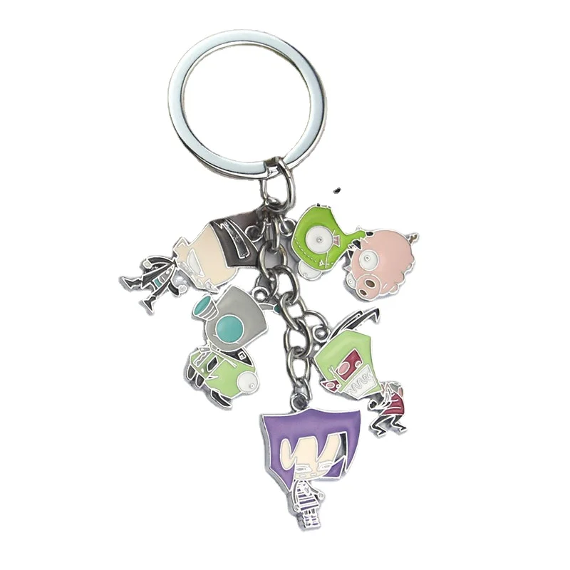 Amerpromo Metal Keychain Anime Keychain Metal Keychain for Girls Kids Boys Christmas Birthday Gifts
