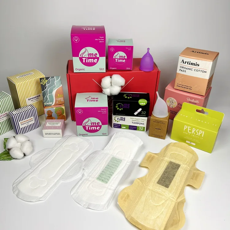 Free Shippings Items Social Media Tot Trends Free Samples Sanitary Napkin Feminine Care Products Online Store Pads