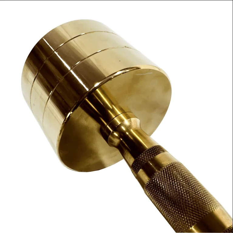 Golden Electroplated Dumbells weights Set for Men Women, Free Weights for Strength Training Equipment Home Gym Fitness