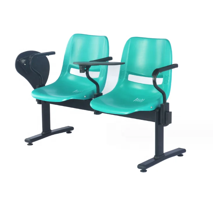 Waiting Room Furniture Hospital Airport Chair Training with Writing Tablet