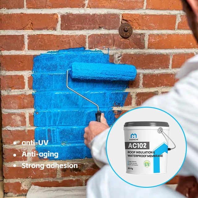 AC102 Acrylic liquid waterproof membrane with the optimal level of acrylic pvc roofing membrane coating polyurethane
